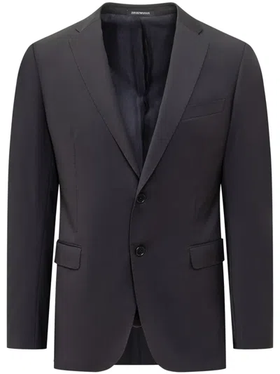 Emporio Armani Single-breasted Suit In 灰色