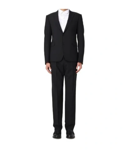 Emporio Armani Single-breasted Suit In Black