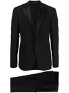 Emporio Armani Single-breasted Suit In Black