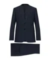 Emporio Armani Single-breasted Wool Suit In Blue