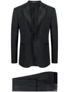 Emporio Armani Single-breasted Suit In Blue