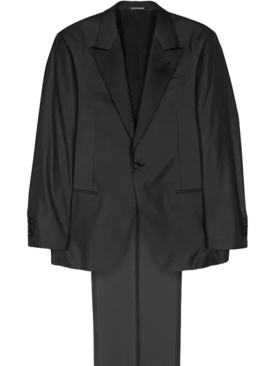 Emporio Armani Single-breasted Suit In Grey