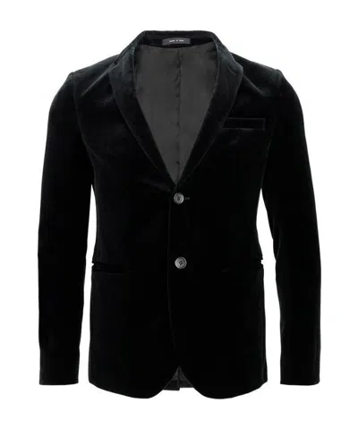 Emporio Armani Single-breasted Suit Jacket In Black