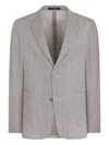 Emporio Armani Men's Single-breasted Two-button Jacket In Gray