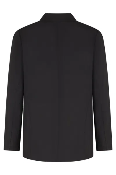 Emporio Armani Single-breasted Two-button Jacket In Blue