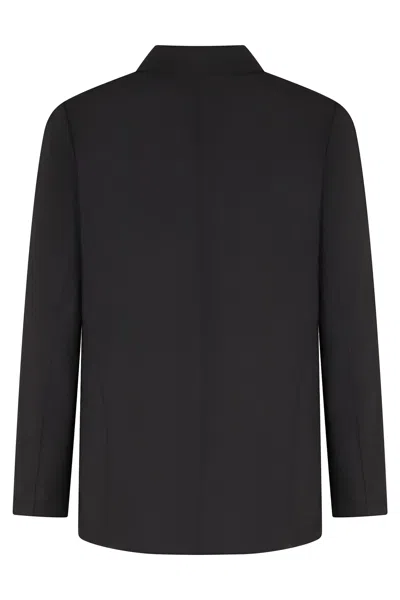 Emporio Armani Single-breasted Two-button Jacket In Blue