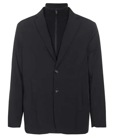 Emporio Armani Single-breasted Two-button Jacket In Black