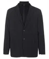 Emporio Armani Single-breasted Two-button Jacket In Blue