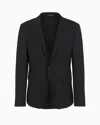 Emporio Armani Single-breasted, Virgin-wool Jacket