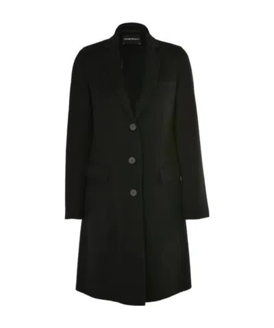 Emporio Armani Single-breasted Waist Coat In Black