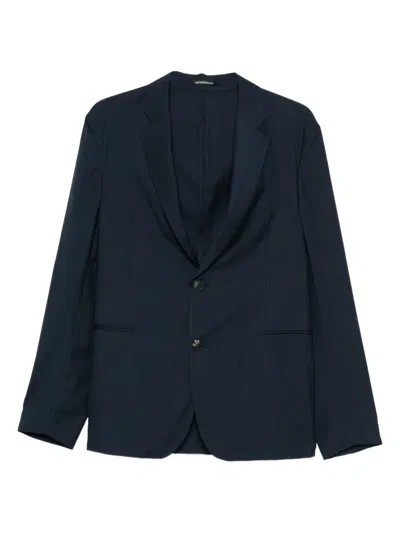 EMPORIO ARMANI SINGLE-BREASTED WOOL BLAZER
