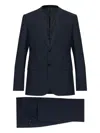 Emporio Armani Single-breasted Wool Suit In Blue