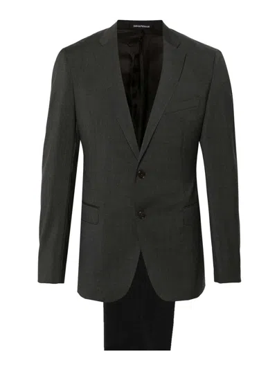 EMPORIO ARMANI SINGLE-BREASTED WOOL SUIT