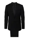Emporio Armani Single-breasted Wool Suit In Gris