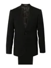 Emporio Armani Virgin Wool Single-breasted Suit In Negro