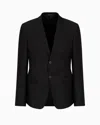 Emporio Armani Single-breasted, Worsted Virgin-wool Jacket