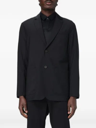 Emporio Armani Single-breasted Blazer In Black