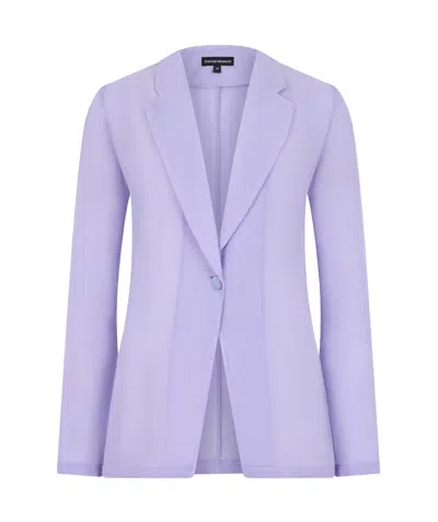 Emporio Armani Single-breasted Blazer In Blue