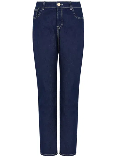 Emporio Armani Straight-leg Jeans In Blue