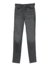Emporio Armani Skinny Denim Jeans In Gray