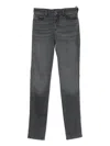 Emporio Armani Skinny Denim Jeans In Gray