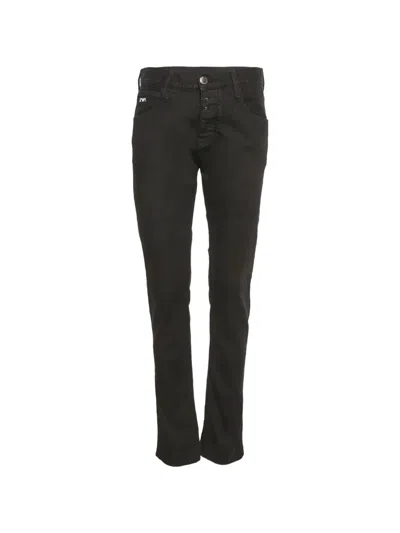 Pre-owned Emporio Armani Skinny Jeans In Black