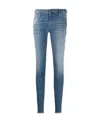 Emporio Armani Skinny Jeans With Low Waist In Blue