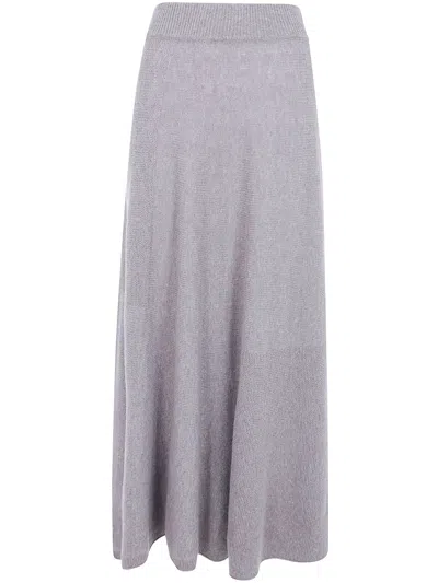 Emporio Armani Skirt Wool Cashmere "earth Gray"