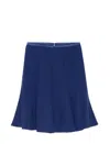 Emporio Armani Short Skirt In Blue