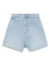 Emporio Armani Sky Blue Denim Shorts
