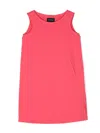 Emporio Armani Sleeveless Cotton Dress In Pink