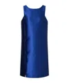 Emporio Armani Short Dress In Shantung-effect Fabric