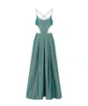 Emporio Armani Cut-out Bodice Floor-length Dress Straps