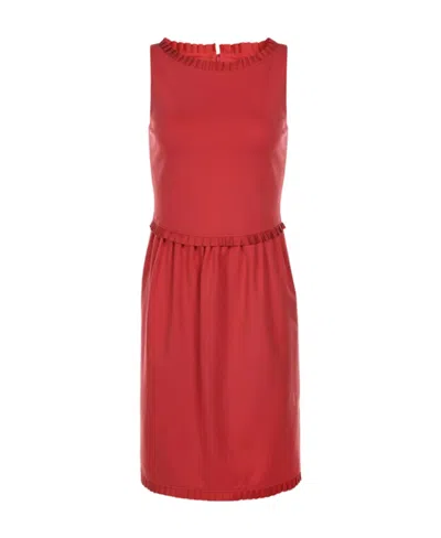 Emporio Armani Sleeveless Dress In Red
