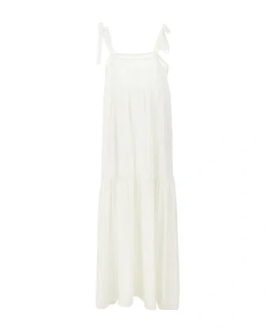 EMPORIO ARMANI LOGO-EMBROIDERED MAXI DRESS