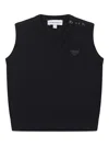 Emporio Armani Sleeveless Jumper In Blue