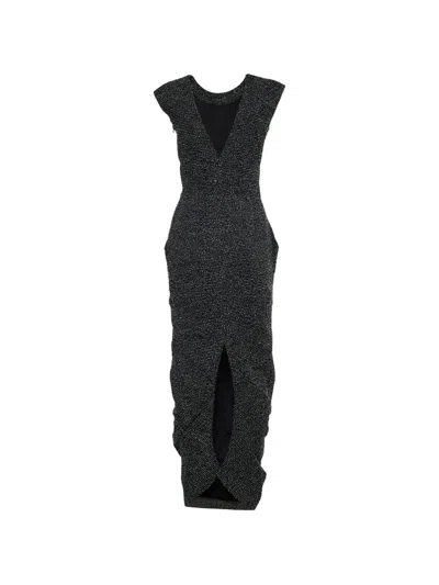Pre-owned Emporio Armani Sleeveless Maxi Dress In Black
