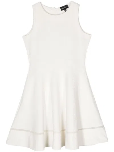 Emporio Armani Sleeveless Mini Dress In White