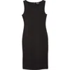 Emporio Armani Cotton Short Dress In Black