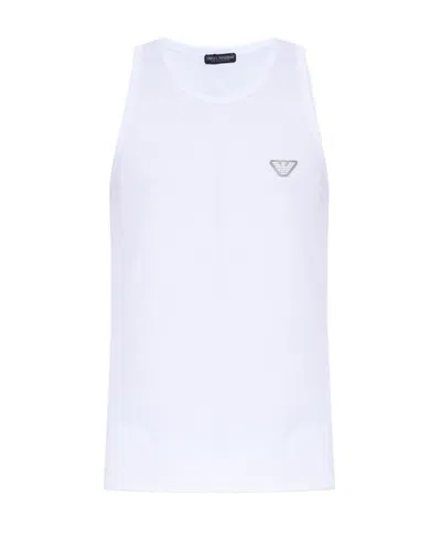 Emporio Armani Sleeveless T-shirt In White