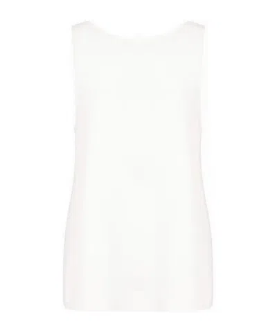 Emporio Armani Sleeveless Tops In White