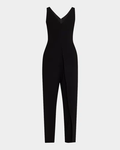 EMPORIO ARMANI SLEEVELESS V-NECK JUMPSUIT