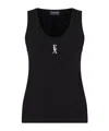 EMPORIO ARMANI LOGO-PRINT TANK TOP
