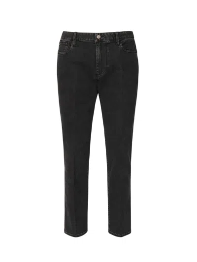 Emporio Armani Slim Fit Black Five Pocket Jeans
