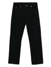 Emporio Armani Man Pants Black Size 31 Cotton, Elastane In Black