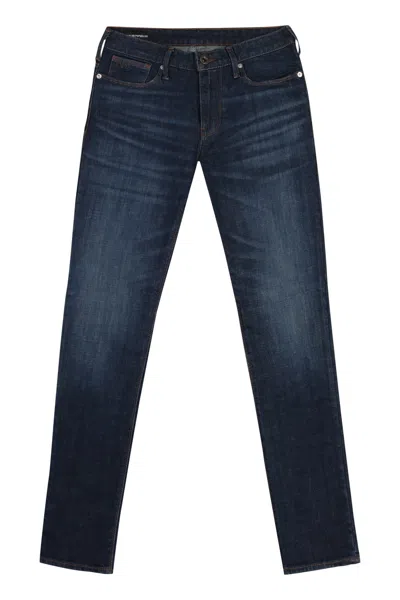 Emporio Armani Slim Fit Jeans In Denim