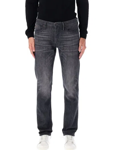 Emporio Armani Slim-fit Jeans In Black