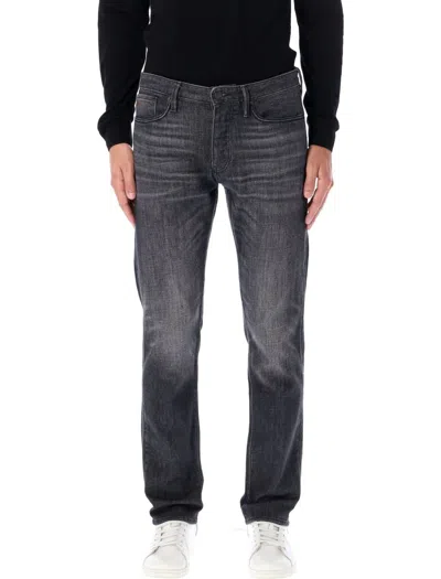 Emporio Armani Slim-fit Jeans In Grey