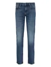 Emporio Armani Jeans J06 Slim Fit In Denim Stretch Washed In Blue