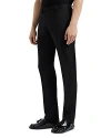 Emporio Armani Slim Fit Stretch Trousers In Solid Black